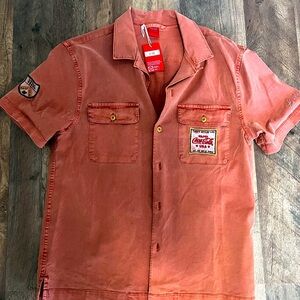 Vintage wash Lucky Brand Cocoa Cola Work Shirt